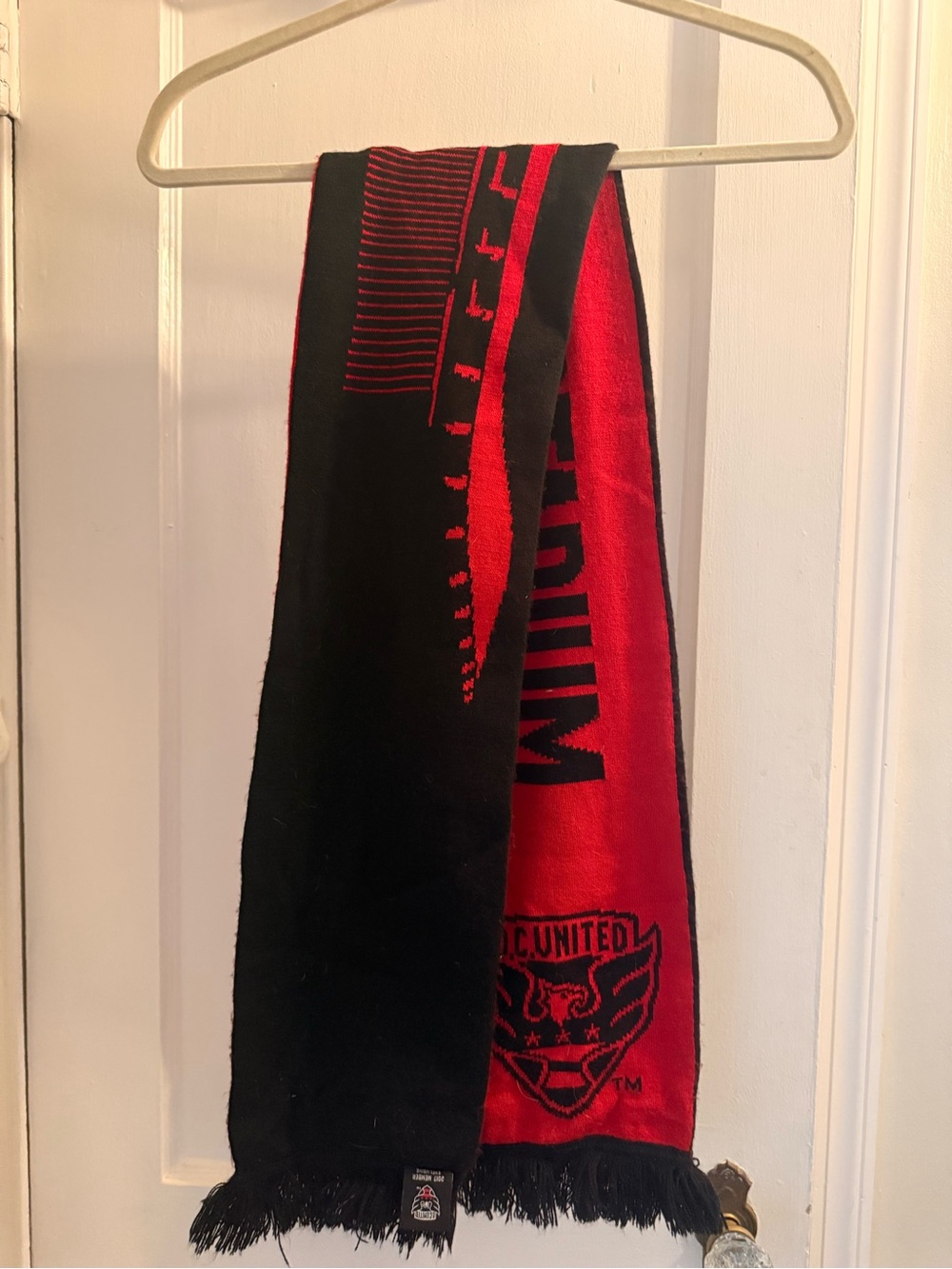D.C. United Red & Black Farewell to RFK Stadium Reversible Knit Scarf - Picture 5 of 6